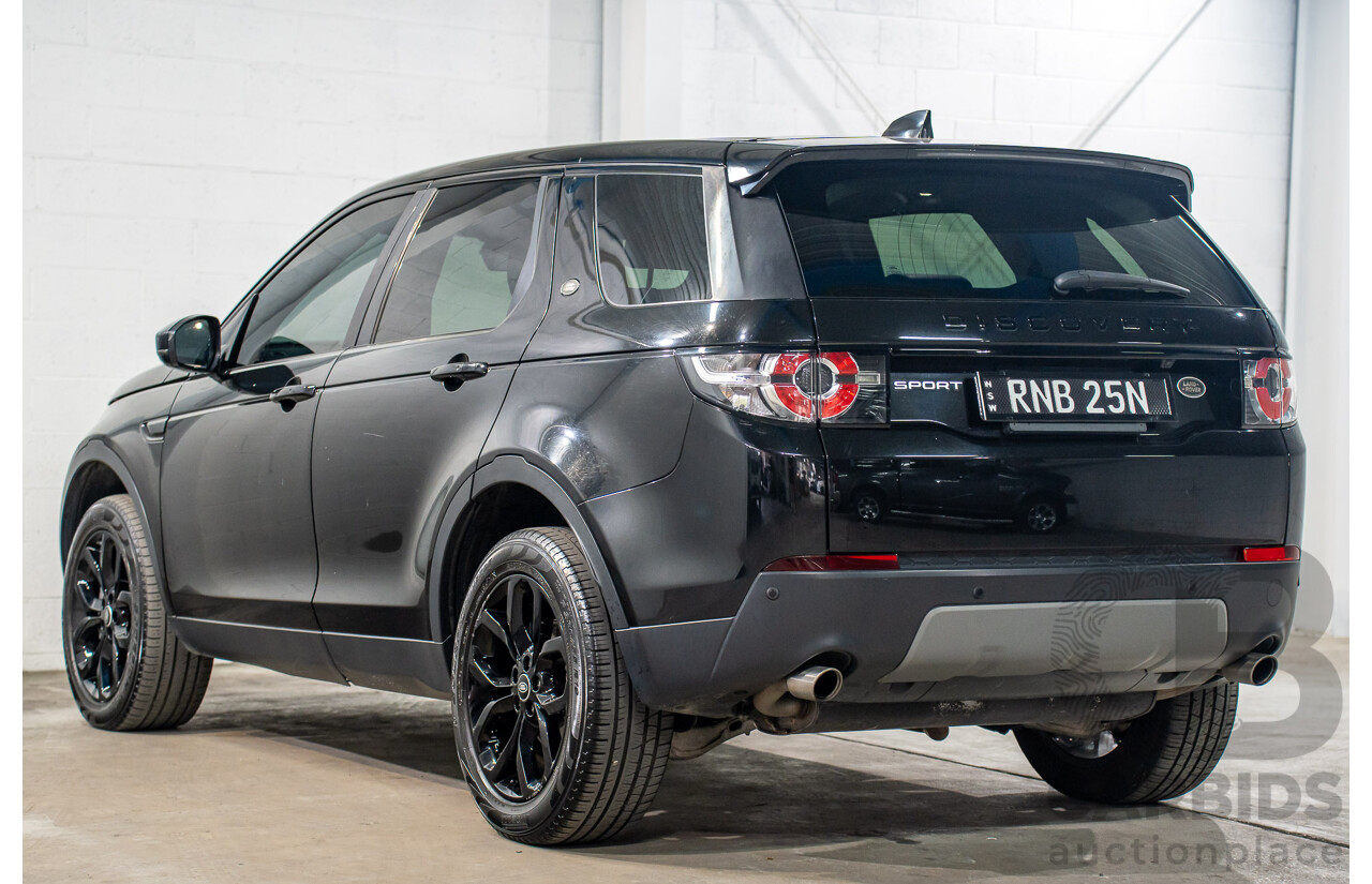 02/2017 Land Rover Discovery Sport TD4 150 SE 5 Seat (AWD) LC MY17 4D Wagon Santorini Black 2.0L