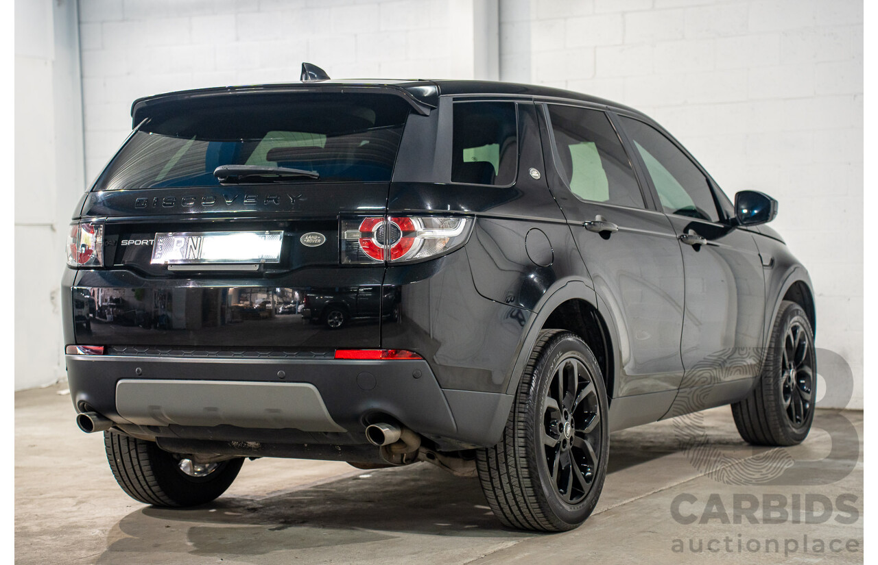 02/2017 Land Rover Discovery Sport TD4 150 SE 5 Seat (AWD) LC MY17 4D Wagon Santorini Black 2.0L