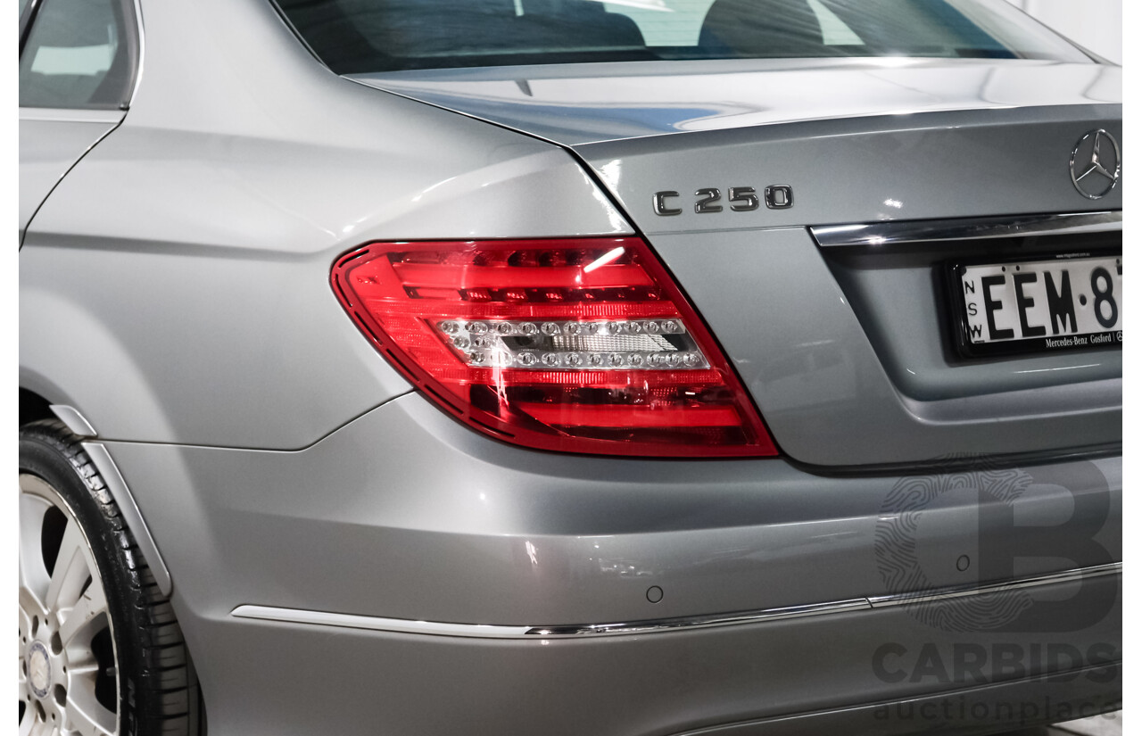 5/2011 Mercedes-Benz C250 Elegance BE W204 MY11 4d Sedan Palladium Silver Metallic Turbo 1.8L