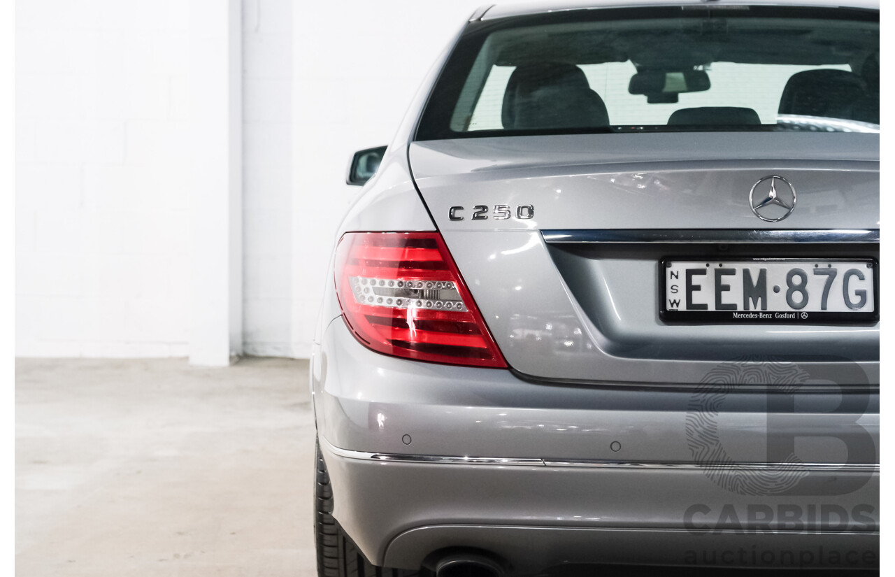 5/2011 Mercedes-Benz C250 Elegance BE W204 MY11 4d Sedan Palladium Silver Metallic Turbo 1.8L