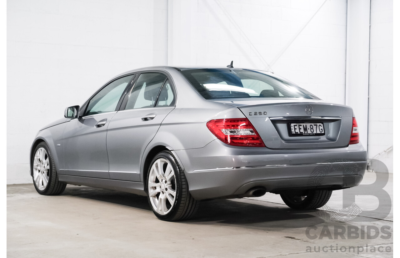 5/2011 Mercedes-Benz C250 Elegance BE W204 MY11 4d Sedan Palladium Silver Metallic Turbo 1.8L