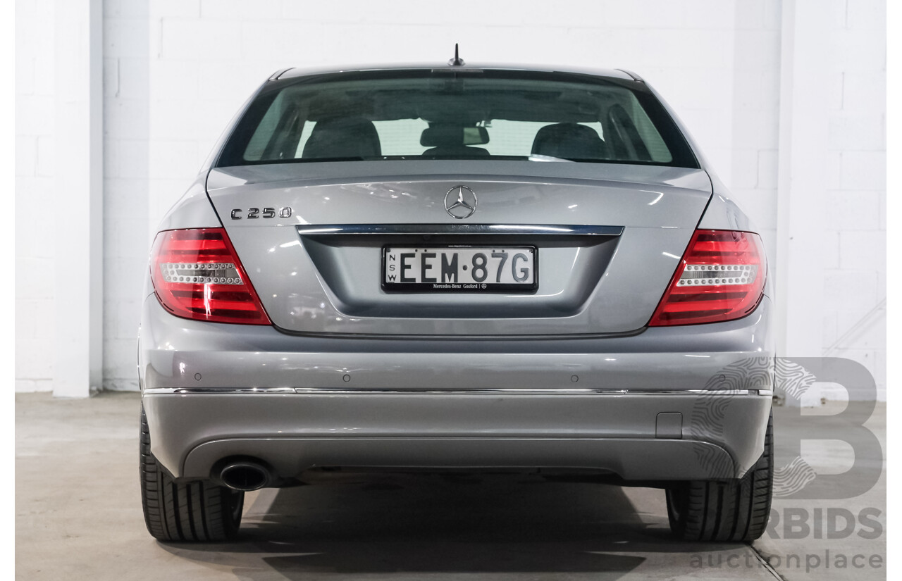 5/2011 Mercedes-Benz C250 Elegance BE W204 MY11 4d Sedan Palladium Silver Metallic Turbo 1.8L