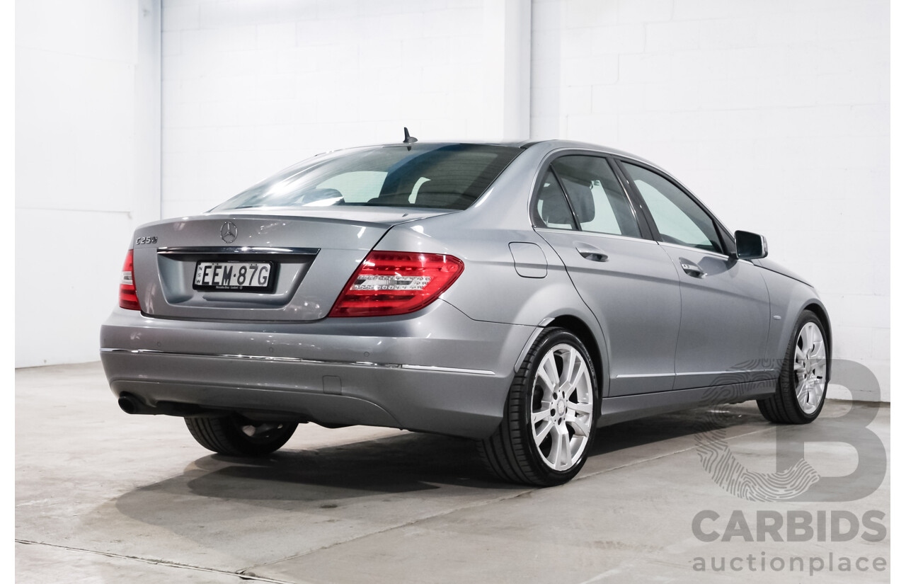 5/2011 Mercedes-Benz C250 Elegance BE W204 MY11 4d Sedan Palladium Silver Metallic Turbo 1.8L