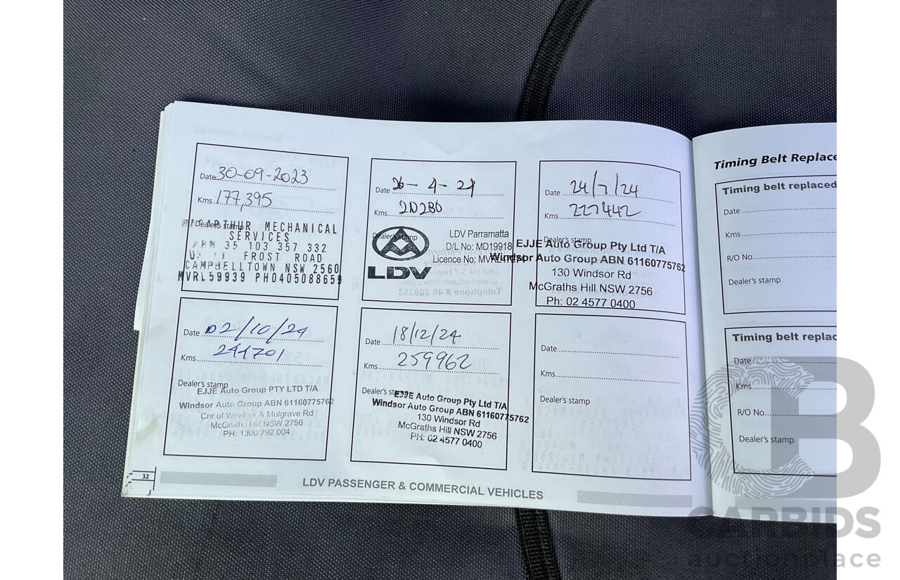 07/2019 LDV V80 SWB LOW (FWD) K1 MY19 4d Van Blanc White Turbo Diesel 2.5L