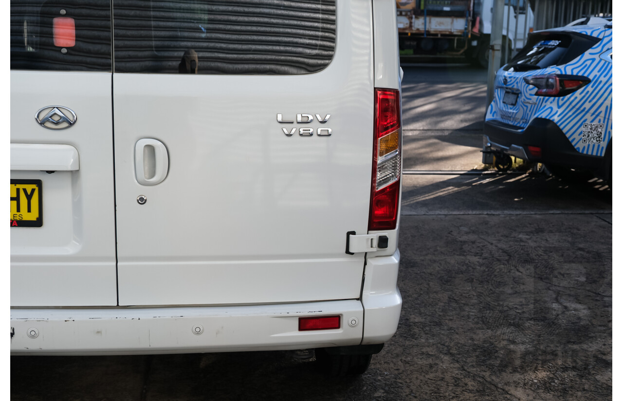 07/2019 LDV V80 SWB LOW (FWD) K1 MY19 4d Van Blanc White Turbo Diesel 2.5L