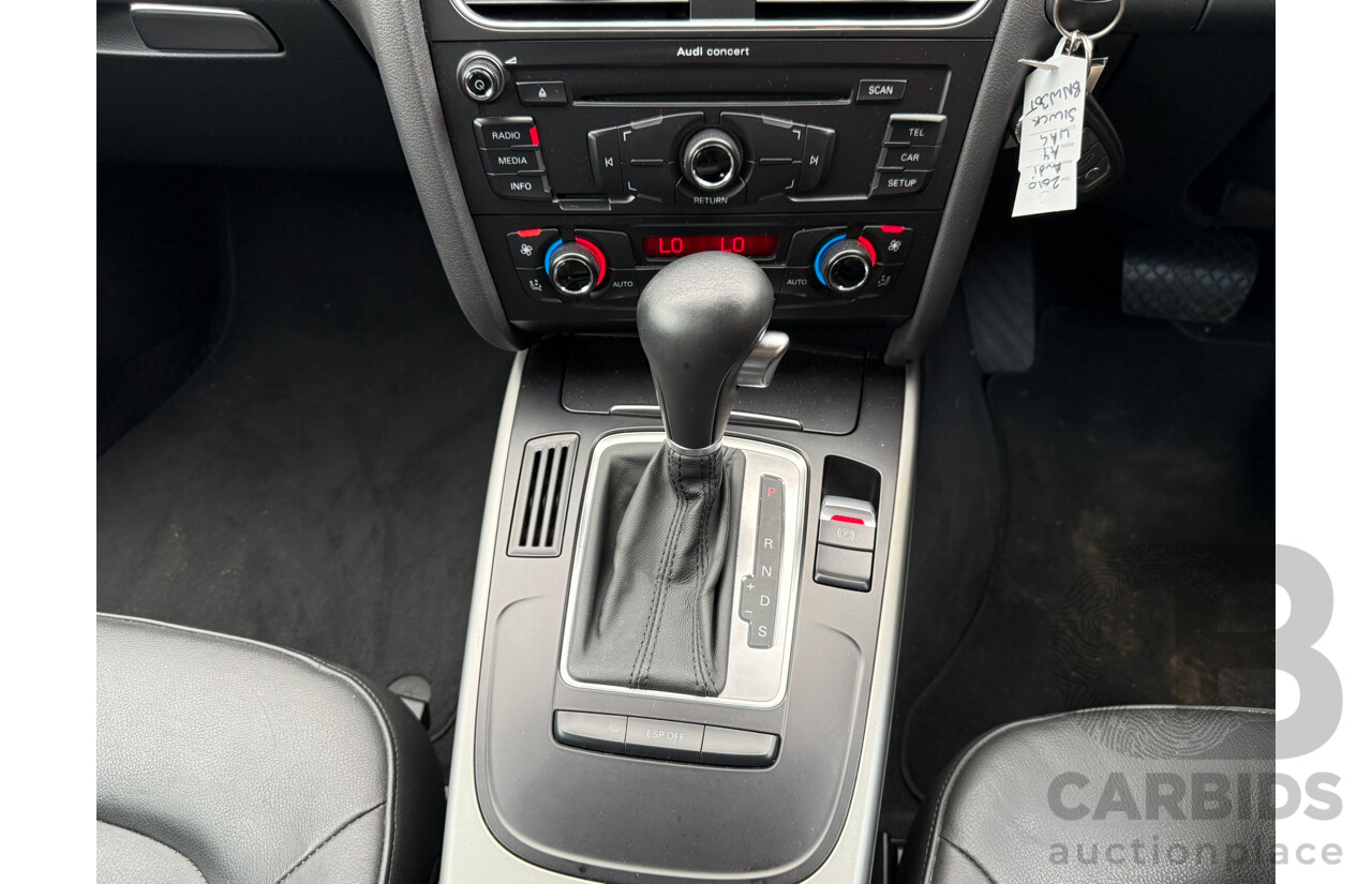 4/2010 Audi A4 2.0 TDI Avant B8 (8K) 4d Wagon Ice Silver Metallic Turbo Diesel 2.0L