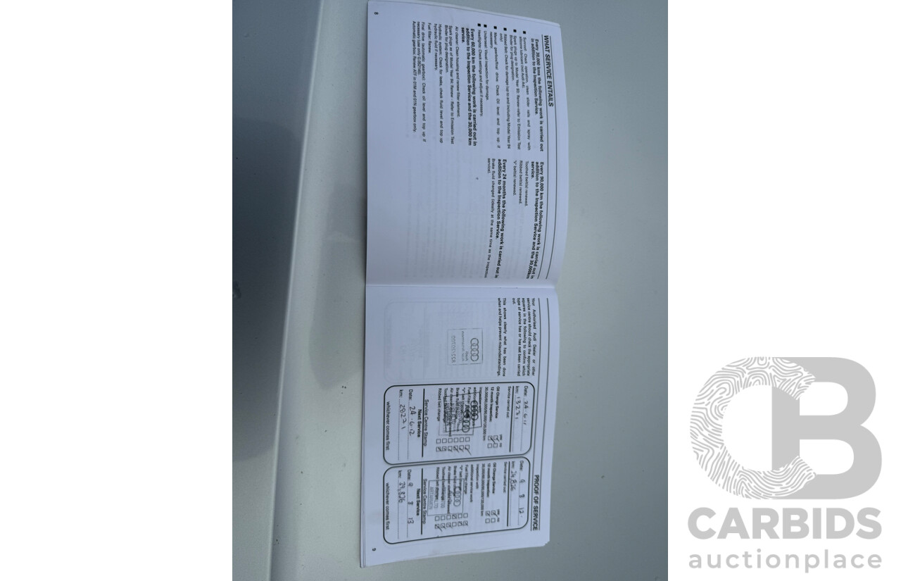 4/2010 Audi A4 2.0 TDI Avant B8 (8K) 4d Wagon Ice Silver Metallic Turbo Diesel 2.0L