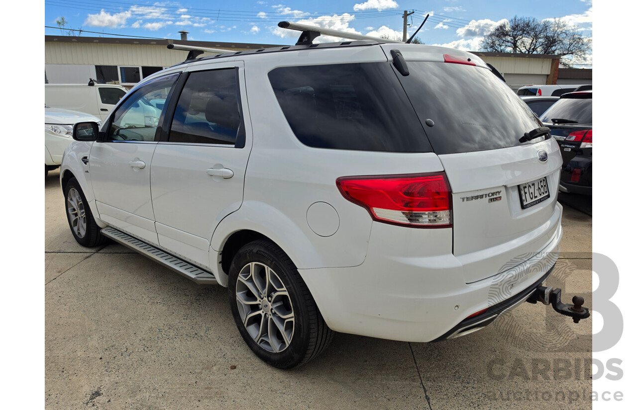 3/2012 Ford Territory Titanium (4x4) SZ 4d Wagon Winter White Turbo Diesel 2.7L