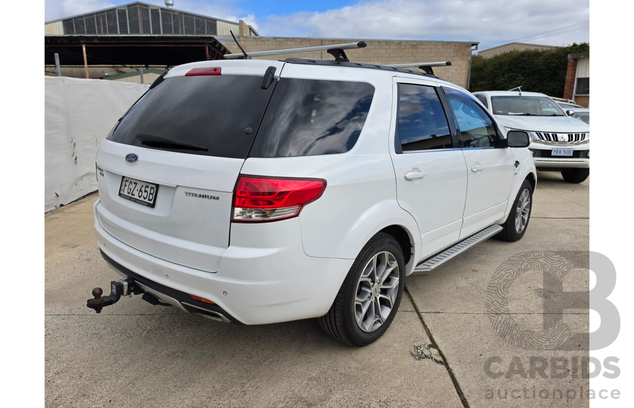 3/2012 Ford Territory Titanium (4x4) SZ 4d Wagon Winter White Turbo Diesel 2.7L