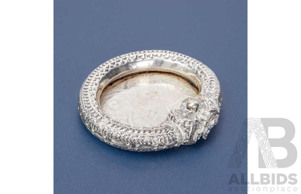 Vintage Silver Plate Bangle with Later Fitted Base