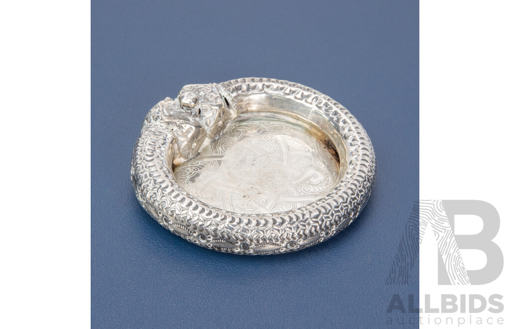 Vintage Silver Plate Bangle with Later Fitted Base