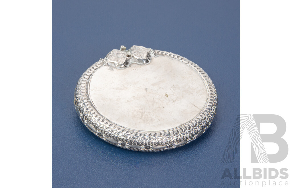 Vintage Silver Plate Bangle with Later Fitted Base