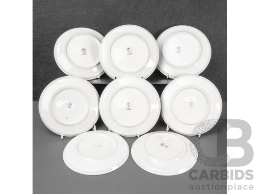 Good Set of Eight German Colditz Fish Plates
