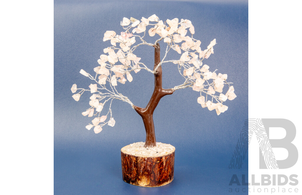 Polished Rose Quartz Tree