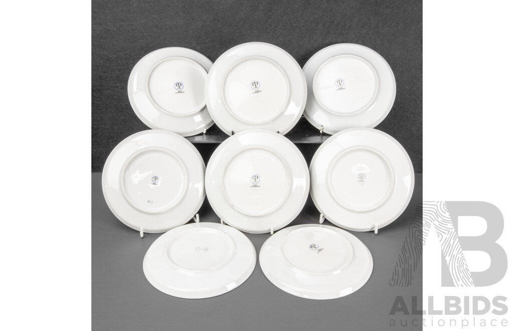 Good Set of Eight German Colditz Fish Plates
