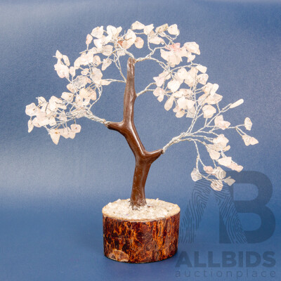 Polished Rose Quartz Tree