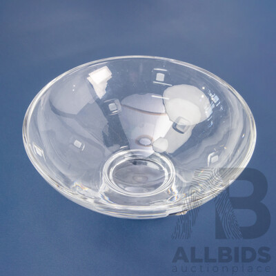 Heavy Royal Doulton Crystal Footed Bowl with Original Label