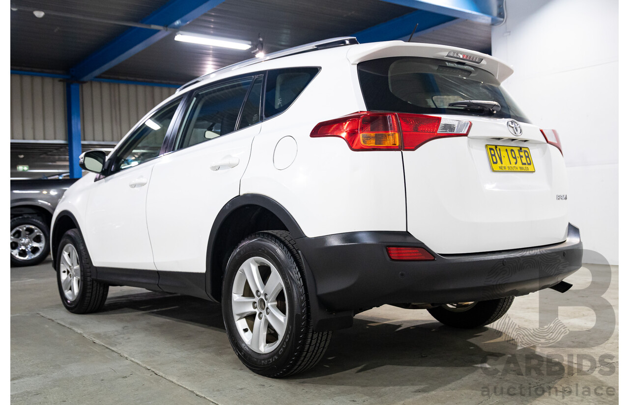 6/2013 Toyota RAV4 GX (FWD) ZSA42R 4d Wagon White 2.0L