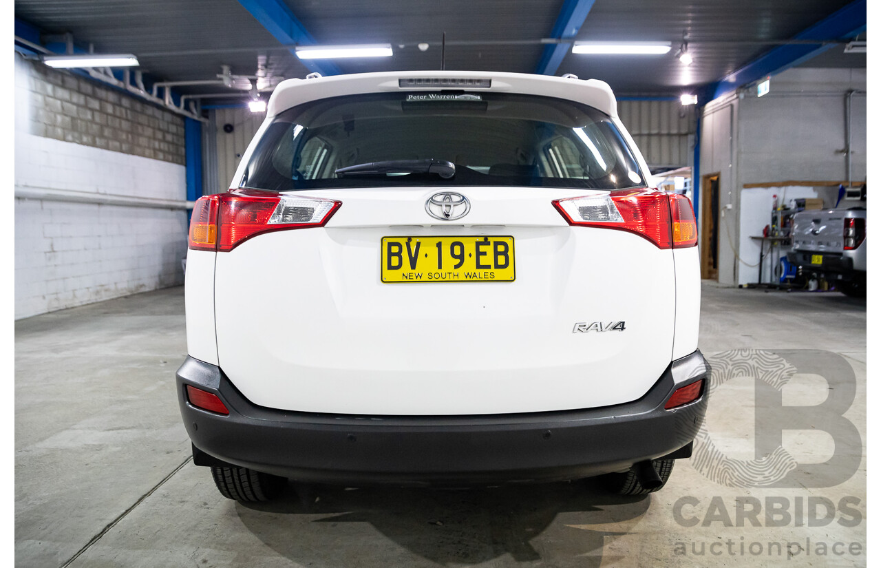 6/2013 Toyota RAV4 GX (FWD) ZSA42R 4d Wagon White 2.0L