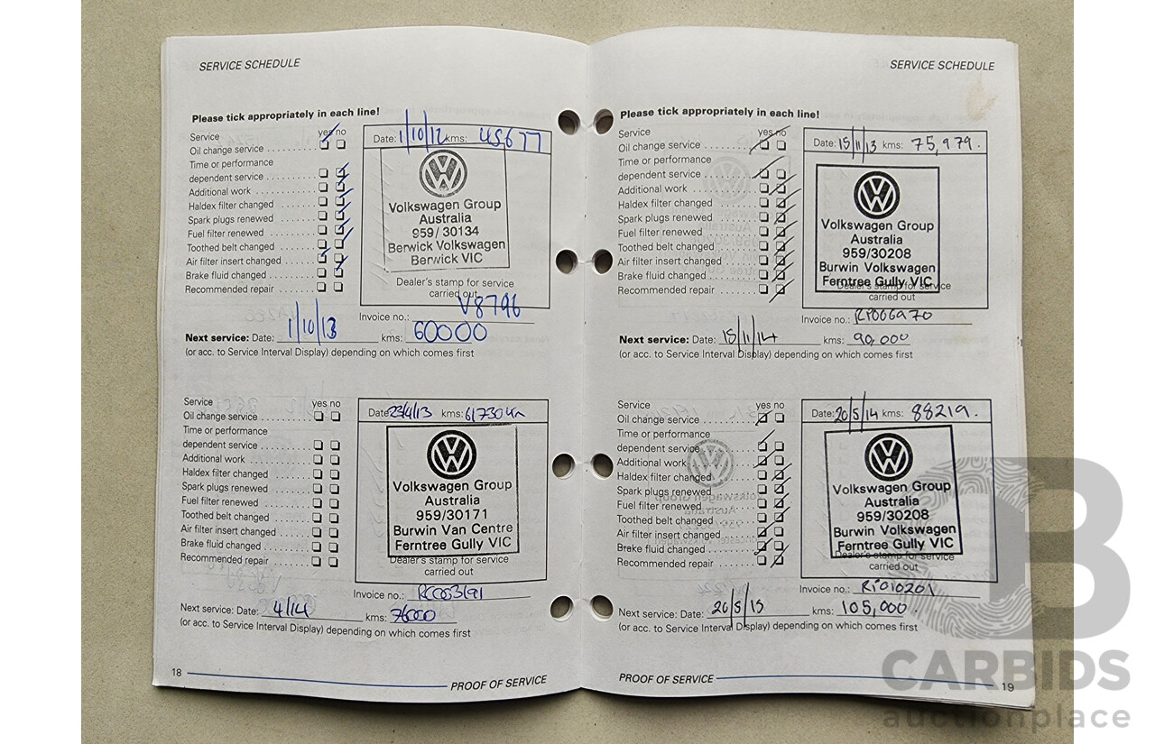 8/2010 Volkswagen Polo 66 TDI Comfortline 6R 5d Hatchback Grey 1.6L