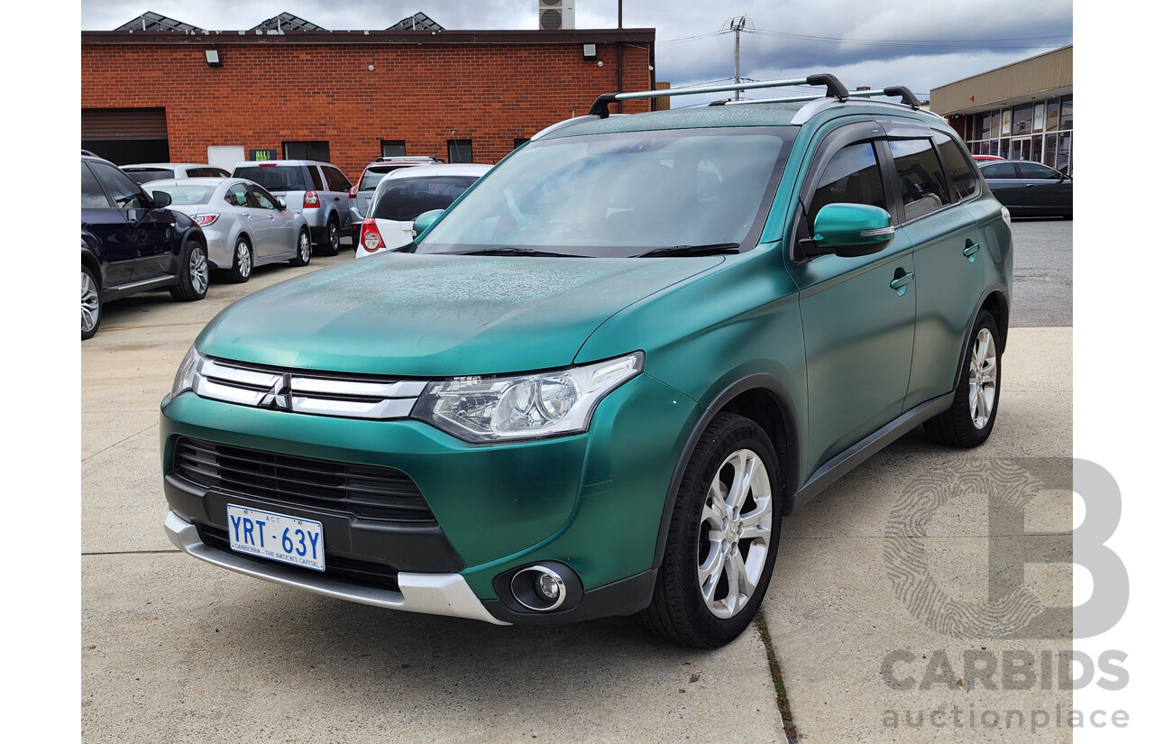 4/2014 Mitsubishi Outlander LS (4x4) ZJ MY14.5 4d Wagon Green 2.3L