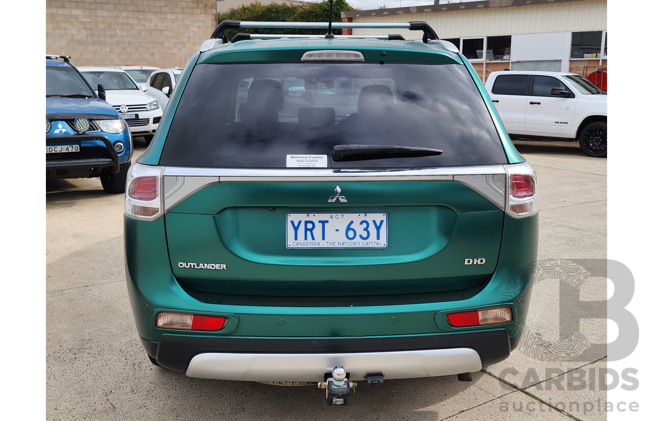 4/2014 Mitsubishi Outlander LS (4x4) ZJ MY14.5 4d Wagon Green 2.3L
