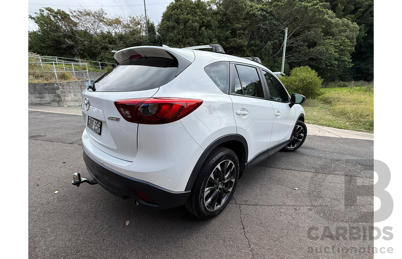 10/2015 Mazda Cx-5 GT (4x4) AWD MY15 4D Wagon Crystal White Pearl Turbo Diesel 2.2L