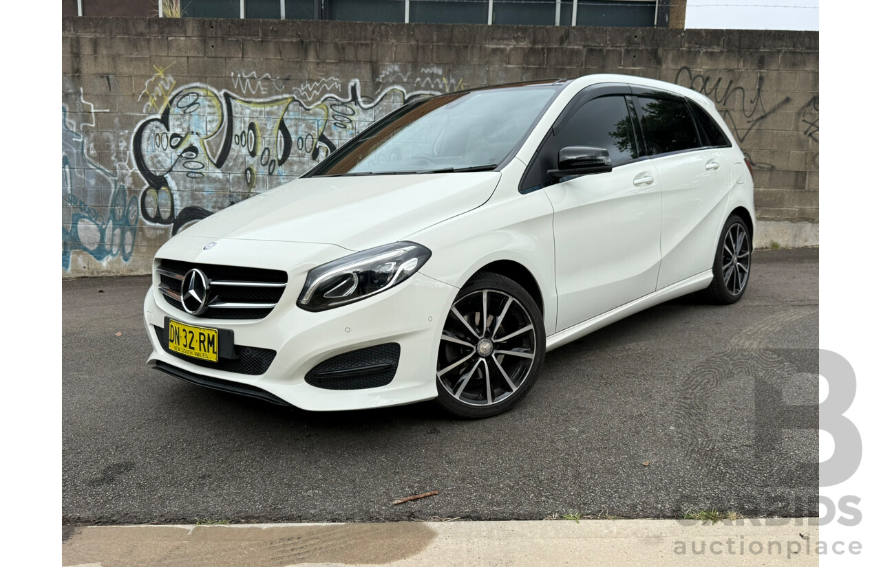 08/2016 Mercedes-Benz B200 d FWD 246 MY17 5D Hatchback Cirrus White Turbo Diesel 2.1L