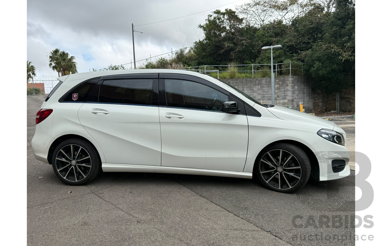 08/2016 Mercedes-Benz B200 d FWD 246 MY17 5D Hatchback Cirrus White Turbo Diesel 2.1L