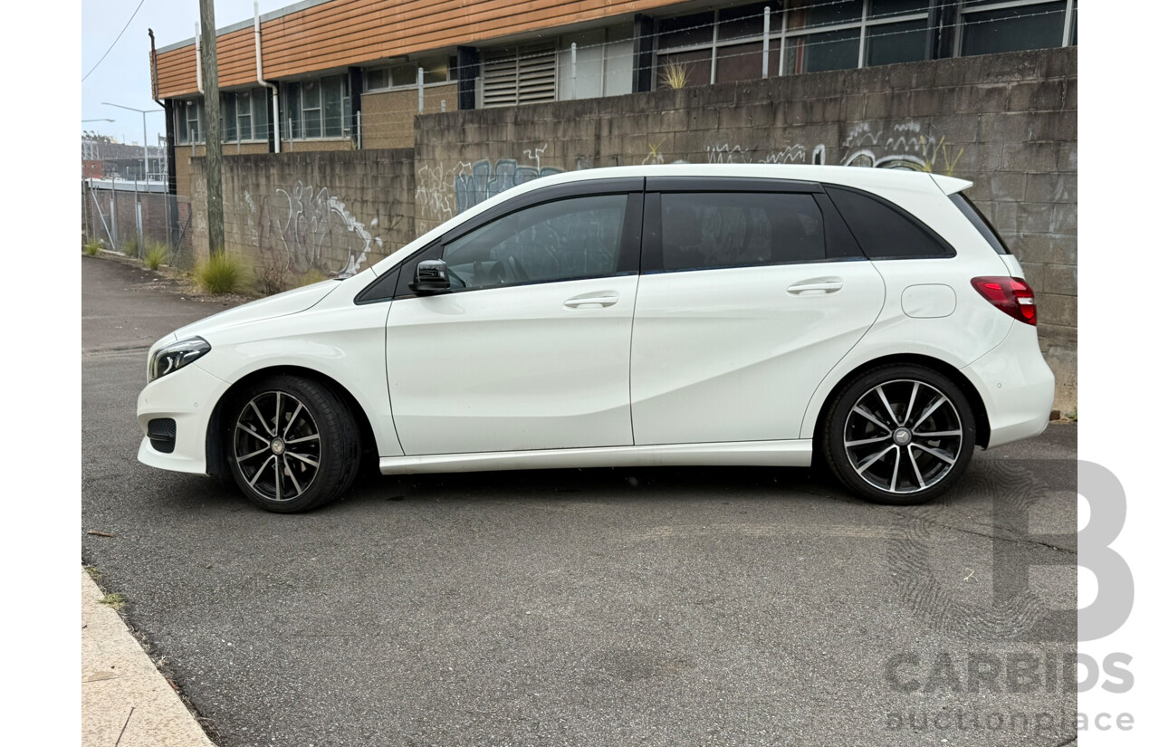 08/2016 Mercedes-Benz B200 d FWD 246 MY17 5D Hatchback Cirrus White Turbo Diesel 2.1L