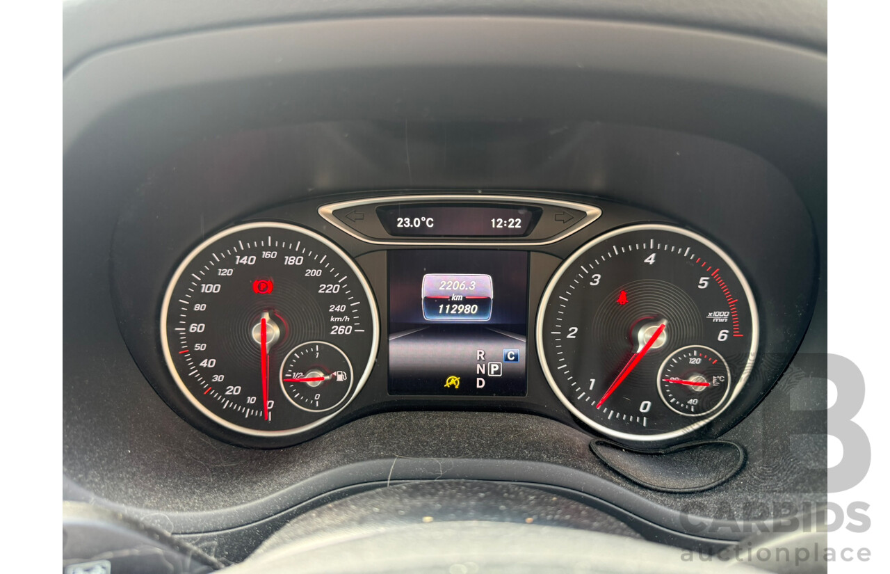 08/2016 Mercedes-Benz B200 d FWD 246 MY17 5D Hatchback Cirrus White Turbo Diesel 2.1L