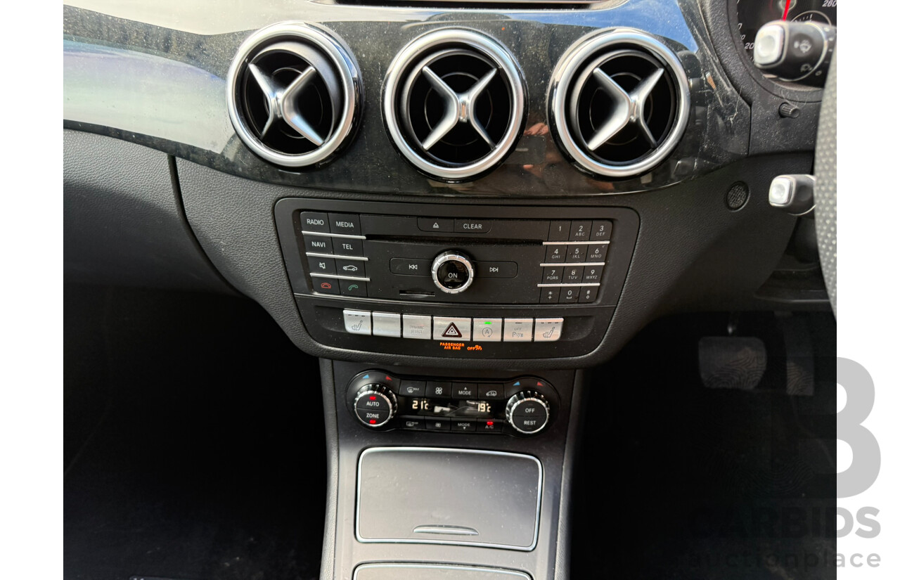 08/2016 Mercedes-Benz B200 d FWD 246 MY17 5D Hatchback Cirrus White Turbo Diesel 2.1L