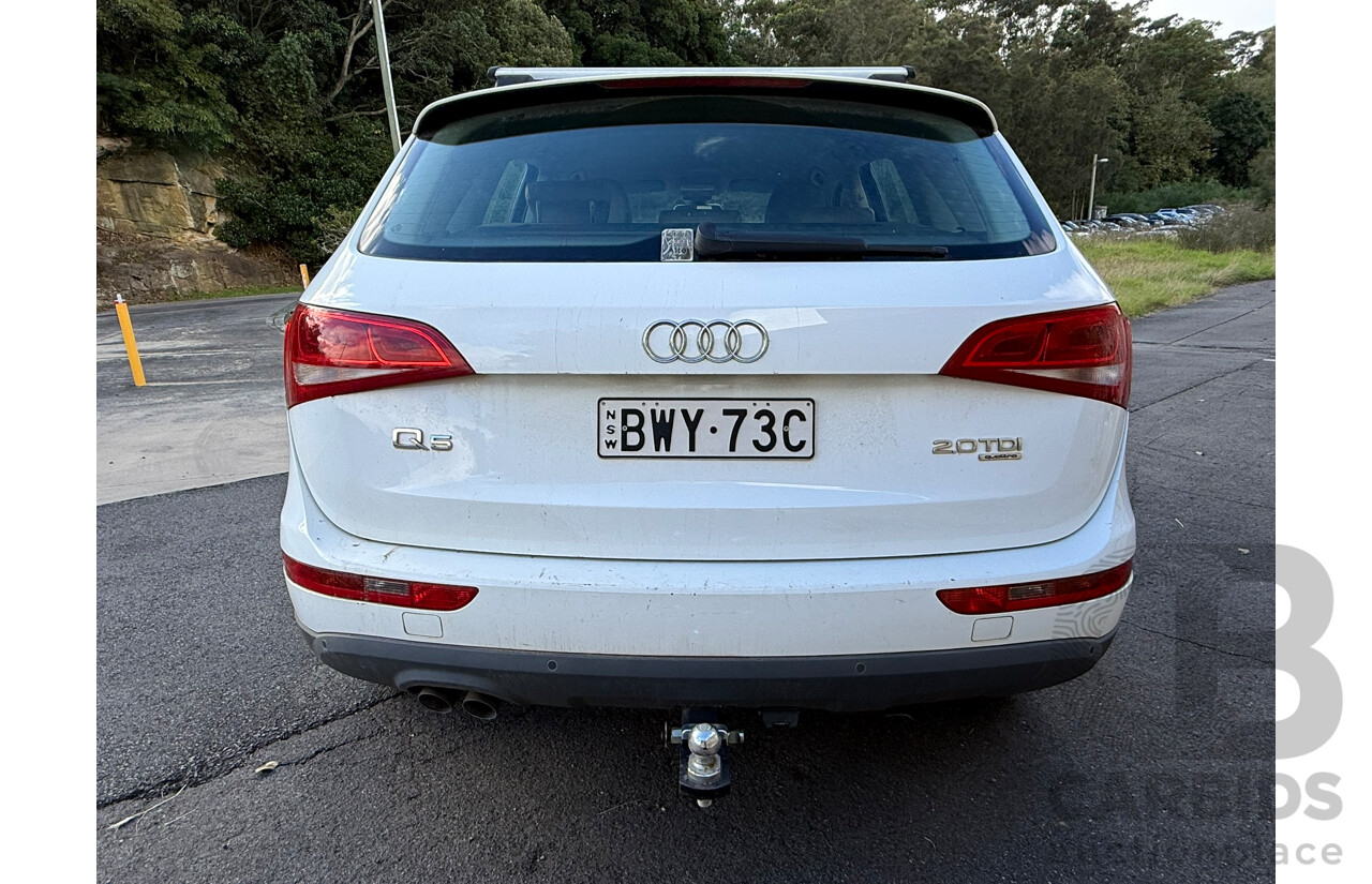 06/2011 Audi Q5 2.0 TDI Quattro AWD 8R MY12 4D Wagon Ibis White Turbo Diesel 2.0L