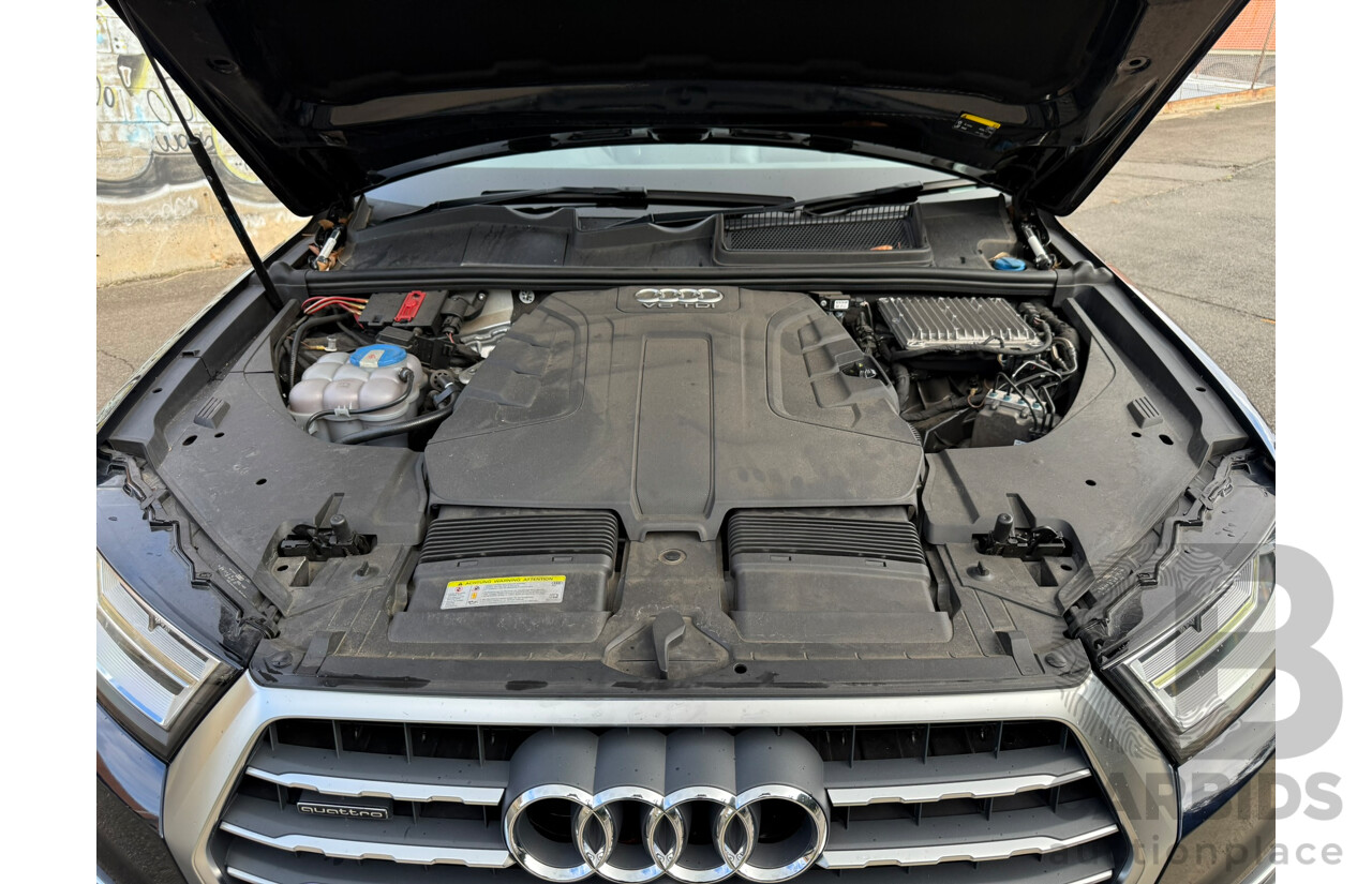 01/2017 Audi Q7 3.0 TDI Quattro 200kW (AWD) 4M MY17 4D Wagon Ink Blue Metallic Turbo Diesel 3.0L - 7 Seater