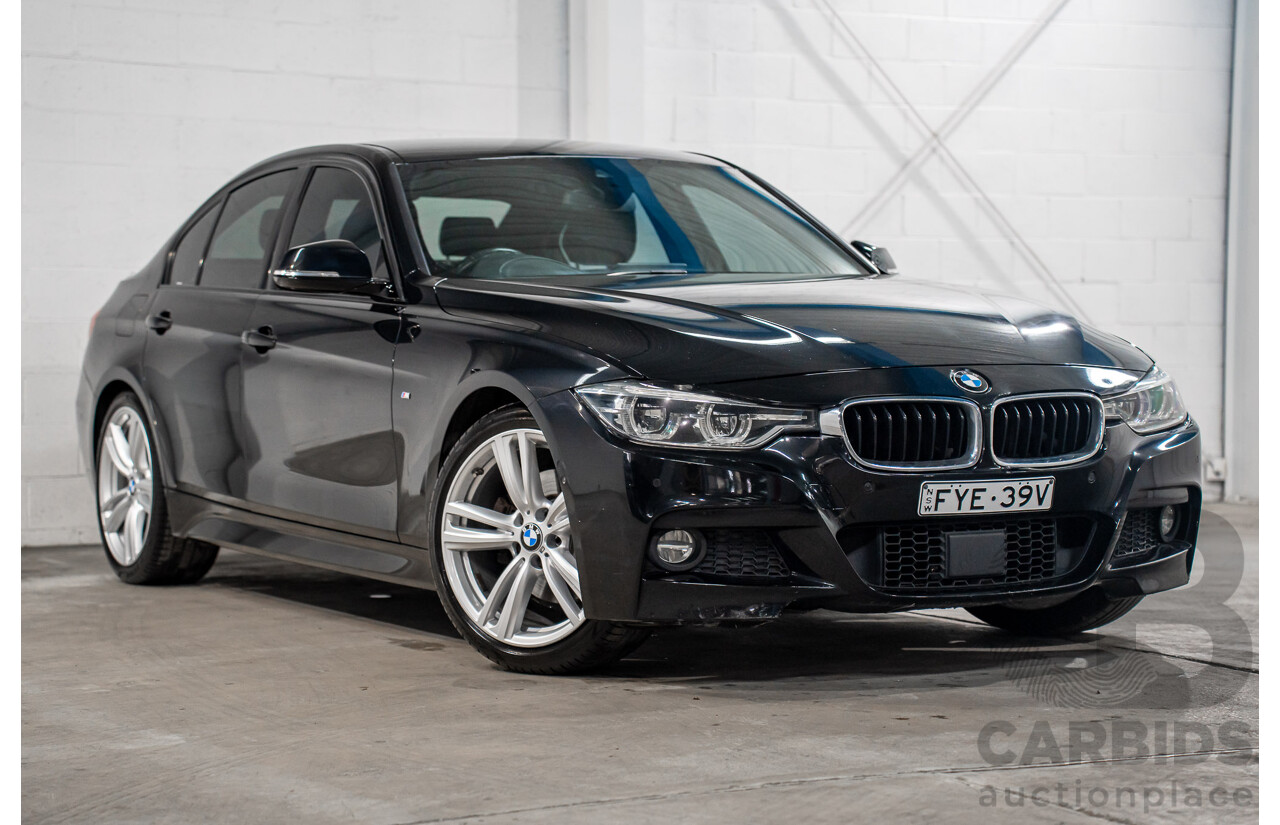 06/2017 BMW 330i M-Sport F30 LCI MY18 4D Sedan Black Sapphire Metallic Turbo 2.0L