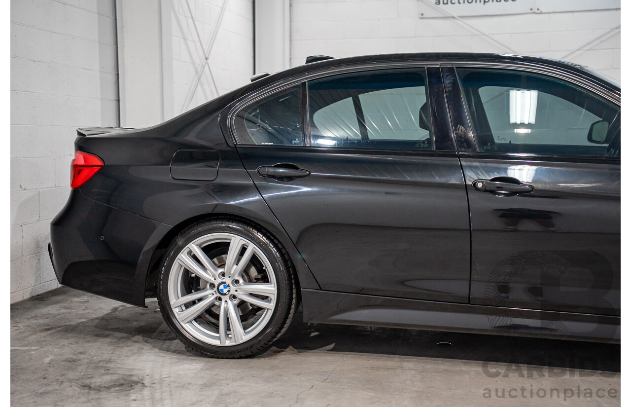 06/2017 BMW 330i M-Sport F30 LCI MY18 4D Sedan Black Sapphire Metallic Turbo 2.0L