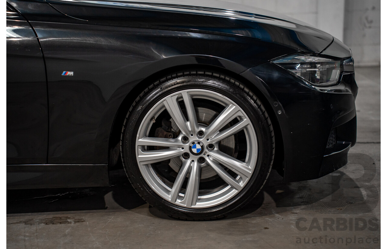 06/2017 BMW 330i M-Sport F30 LCI MY18 4D Sedan Black Sapphire Metallic Turbo 2.0L