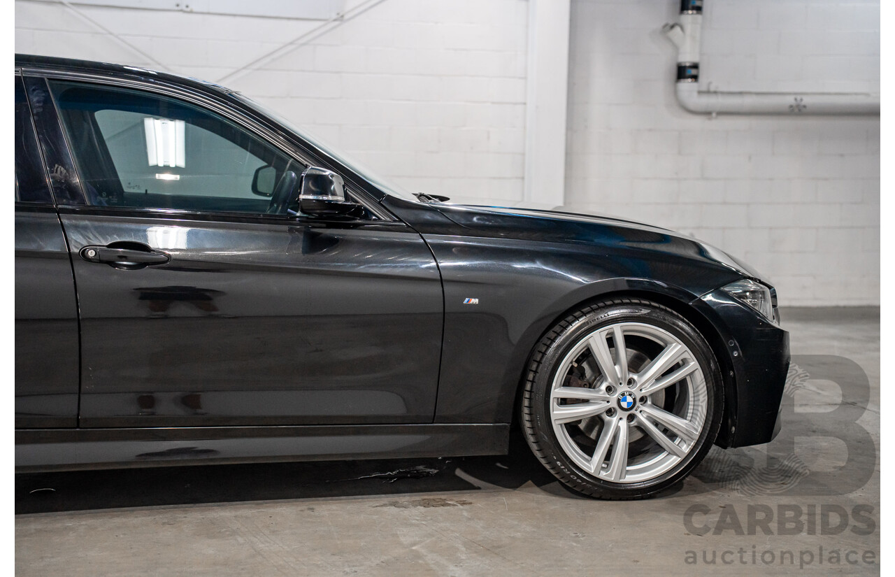 06/2017 BMW 330i M-Sport F30 LCI MY18 4D Sedan Black Sapphire Metallic Turbo 2.0L