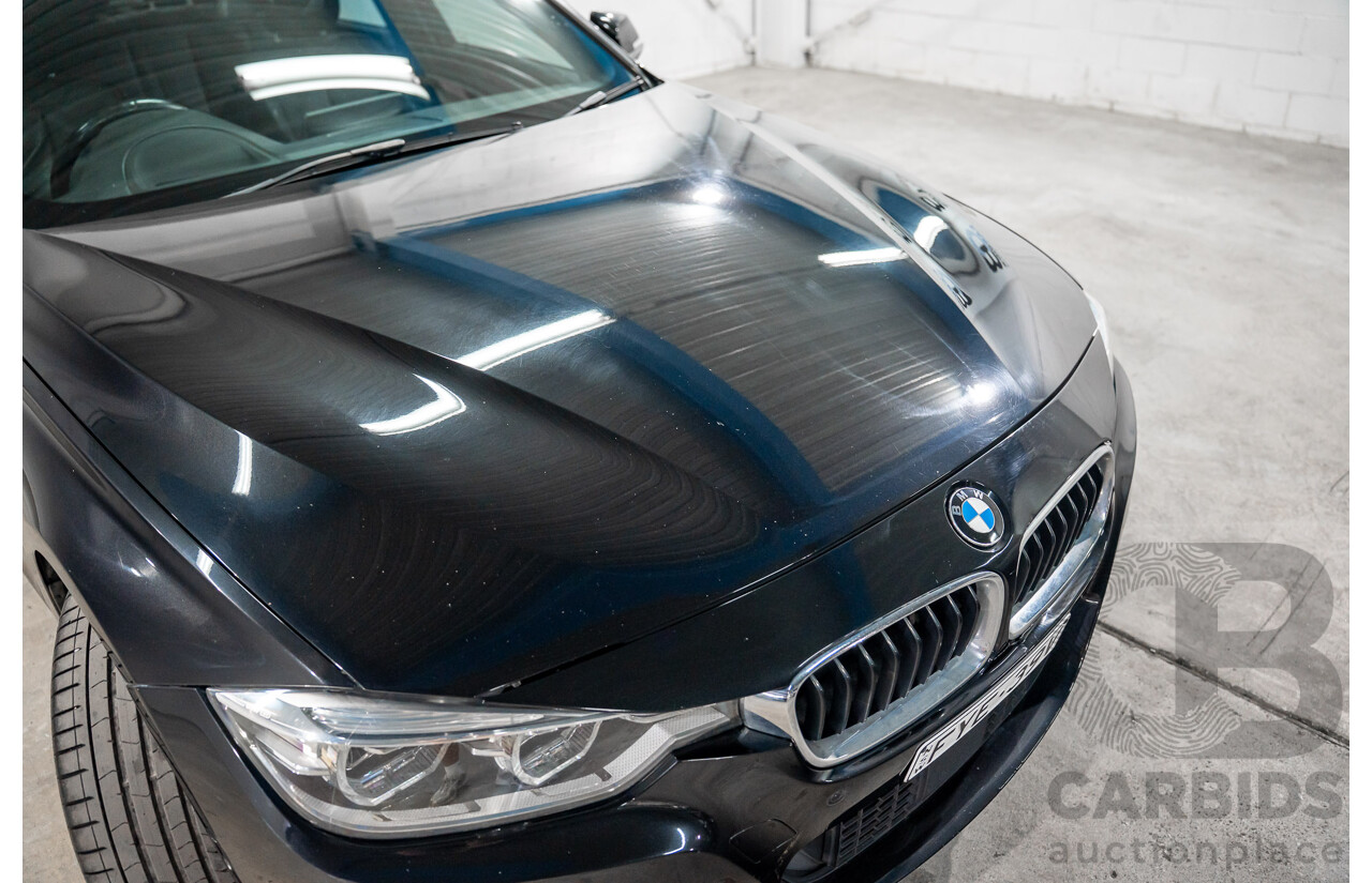 06/2017 BMW 330i M-Sport F30 LCI MY18 4D Sedan Black Sapphire Metallic Turbo 2.0L