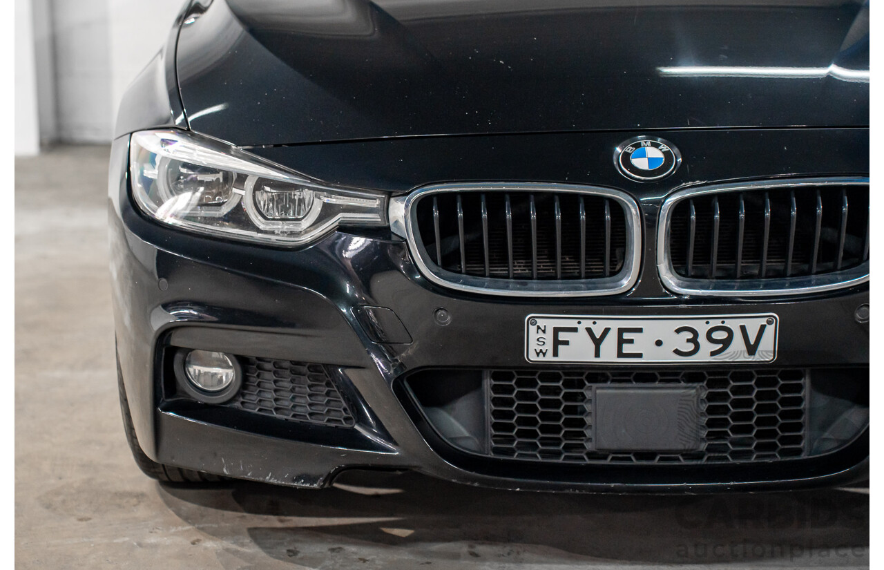 06/2017 BMW 330i M-Sport F30 LCI MY18 4D Sedan Black Sapphire Metallic Turbo 2.0L