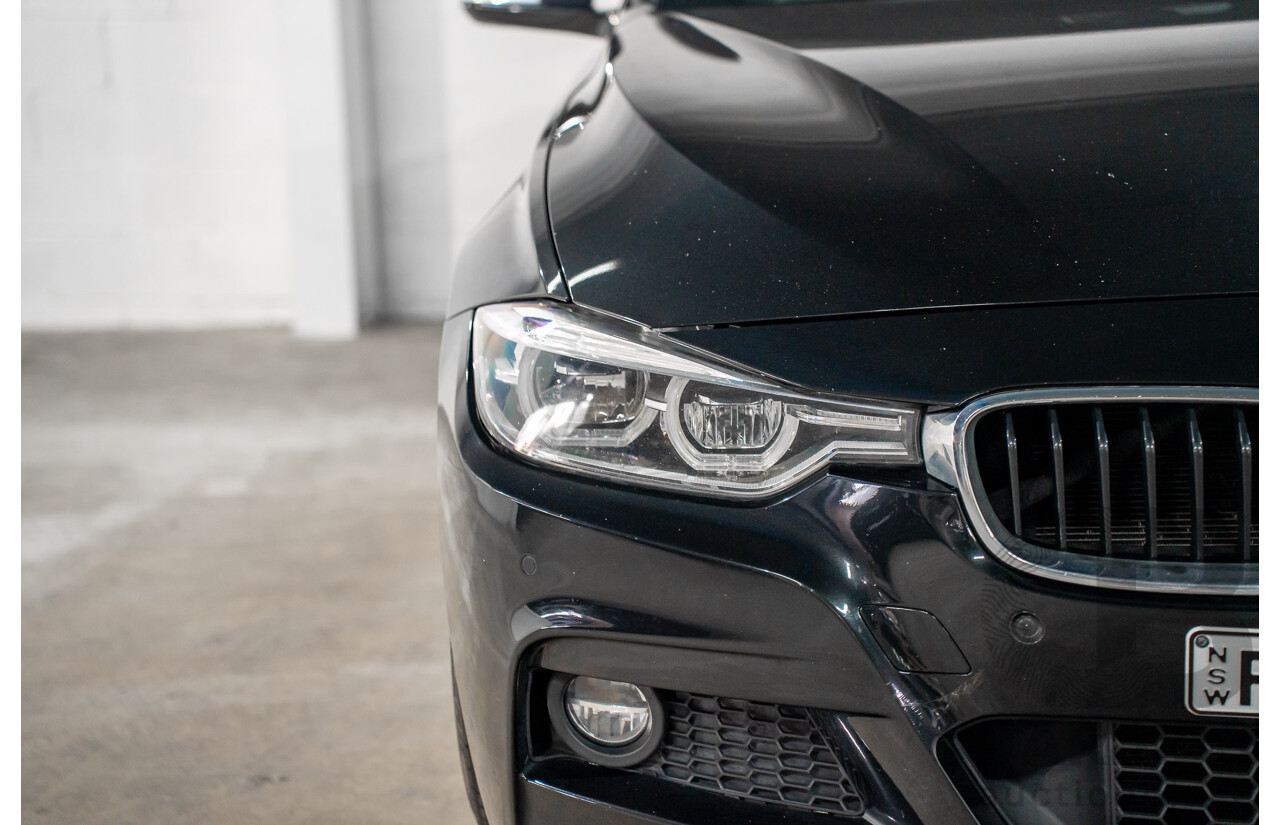 06/2017 BMW 330i M-Sport F30 LCI MY18 4D Sedan Black Sapphire Metallic Turbo 2.0L