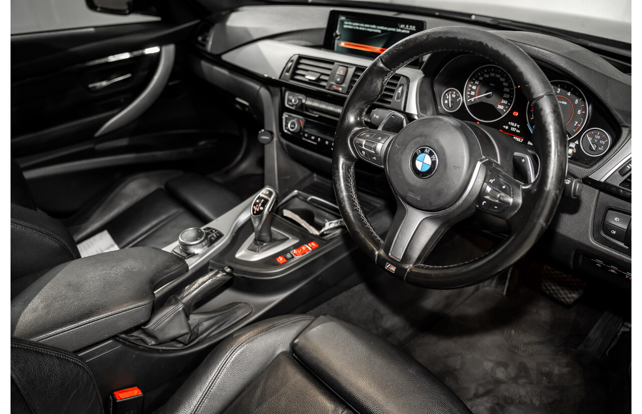 06/2017 BMW 330i M-Sport F30 LCI MY18 4D Sedan Black Sapphire Metallic Turbo 2.0L