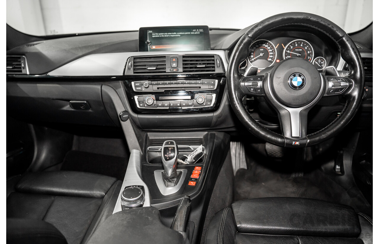 06/2017 BMW 330i M-Sport F30 LCI MY18 4D Sedan Black Sapphire Metallic Turbo 2.0L
