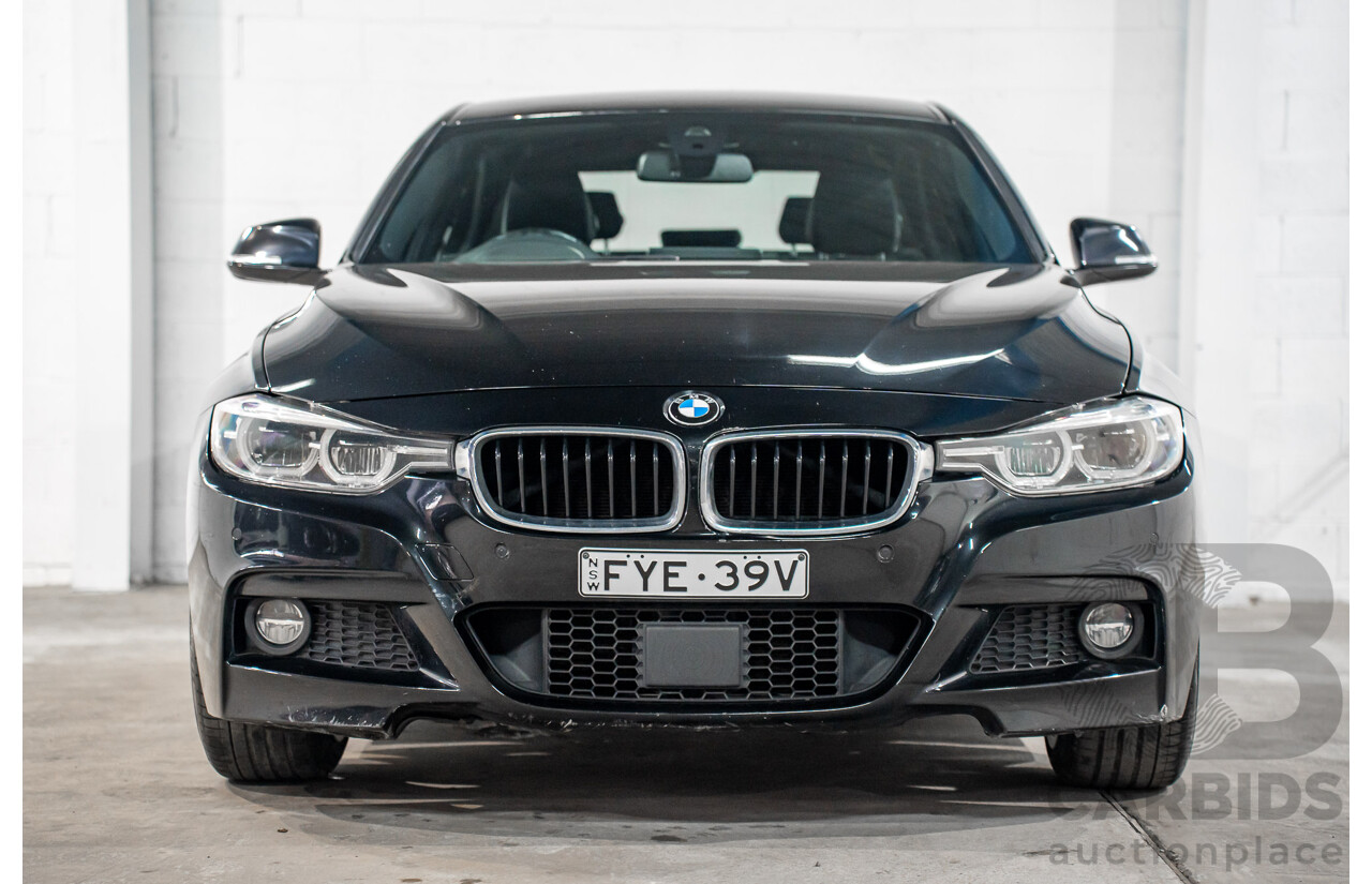 06/2017 BMW 330i M-Sport F30 LCI MY18 4D Sedan Black Sapphire Metallic Turbo 2.0L