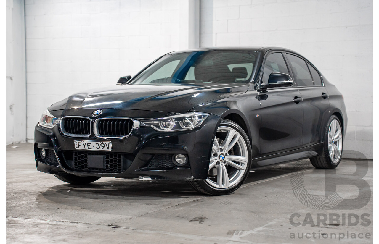 06/2017 BMW 330i M-Sport F30 LCI MY18 4D Sedan Black Sapphire Metallic Turbo 2.0L