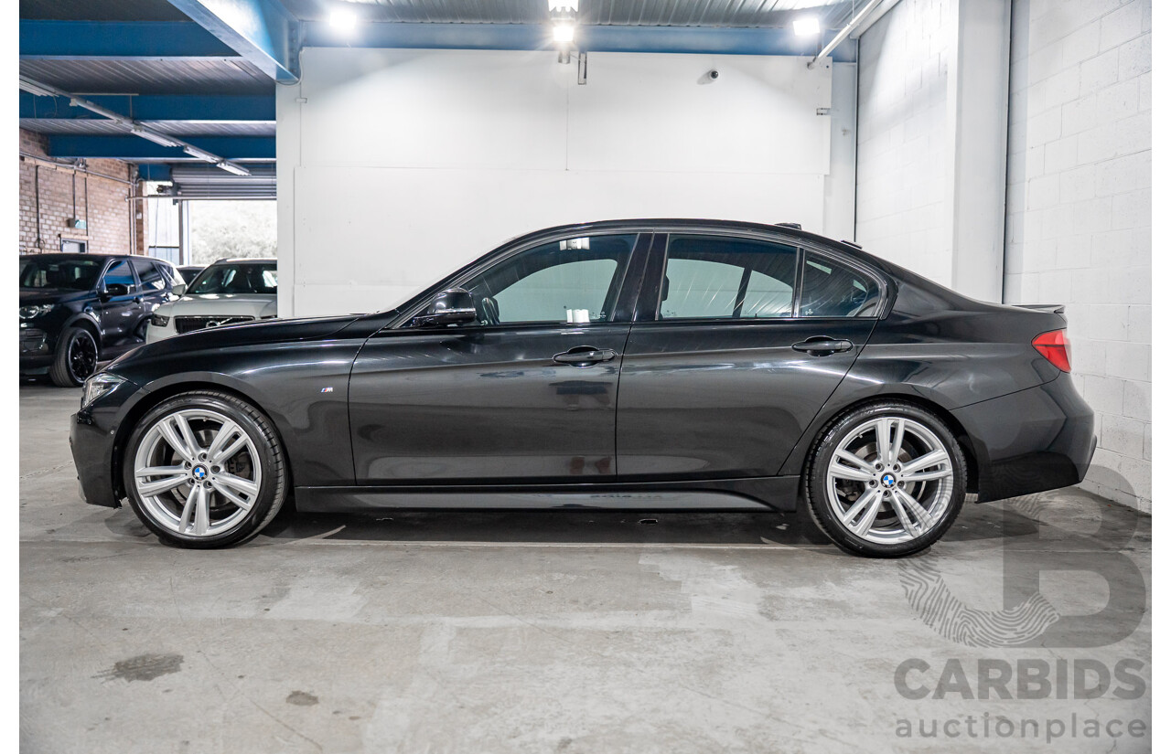 06/2017 BMW 330i M-Sport F30 LCI MY18 4D Sedan Black Sapphire Metallic Turbo 2.0L