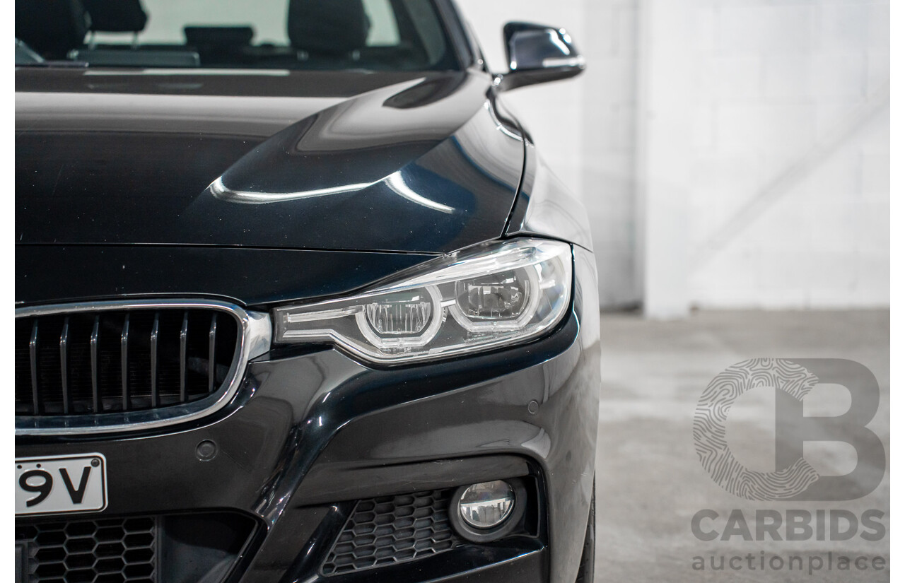 06/2017 BMW 330i M-Sport F30 LCI MY18 4D Sedan Black Sapphire Metallic Turbo 2.0L