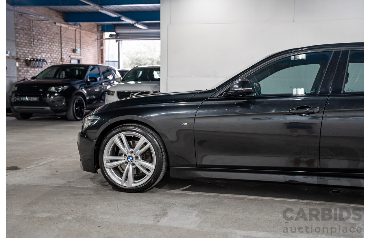 06/2017 BMW 330i M-Sport F30 LCI MY18 4D Sedan Black Sapphire Metallic Turbo 2.0L
