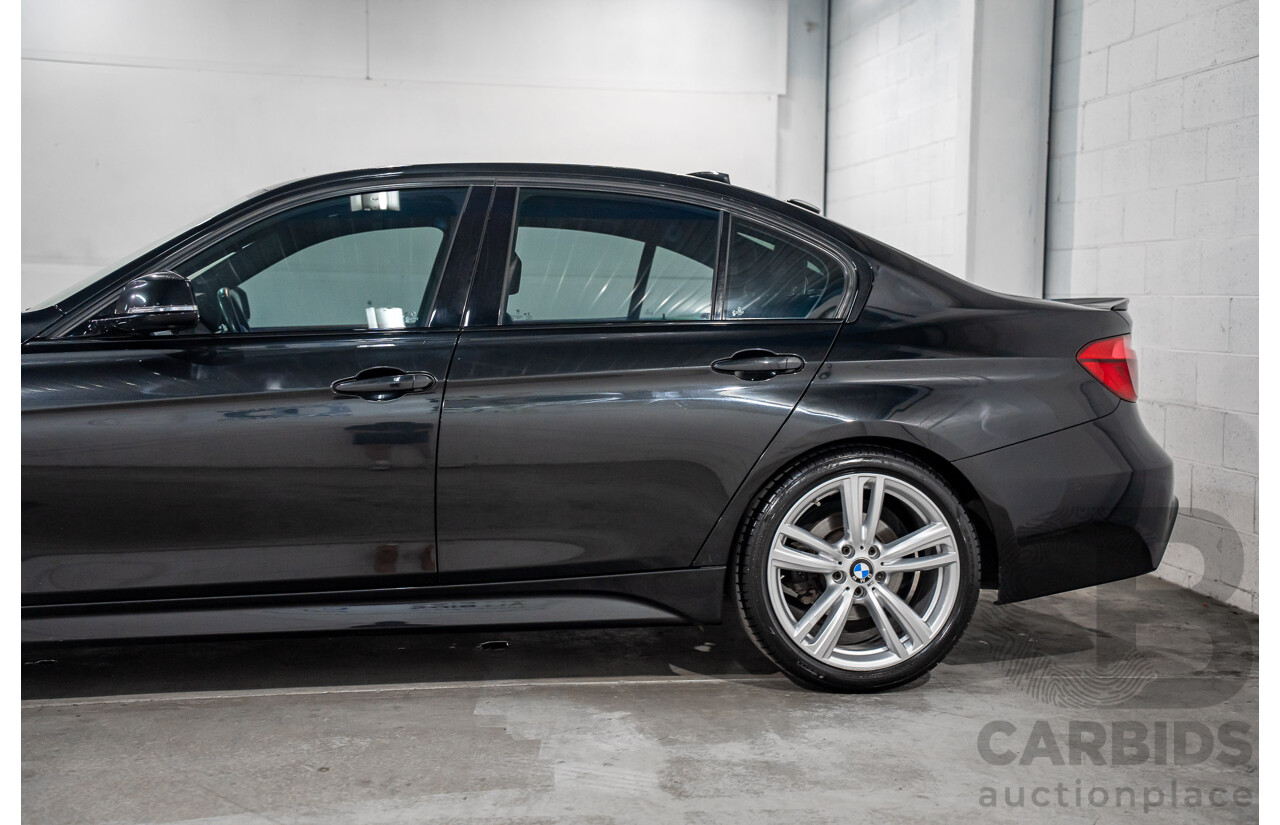 06/2017 BMW 330i M-Sport F30 LCI MY18 4D Sedan Black Sapphire Metallic Turbo 2.0L