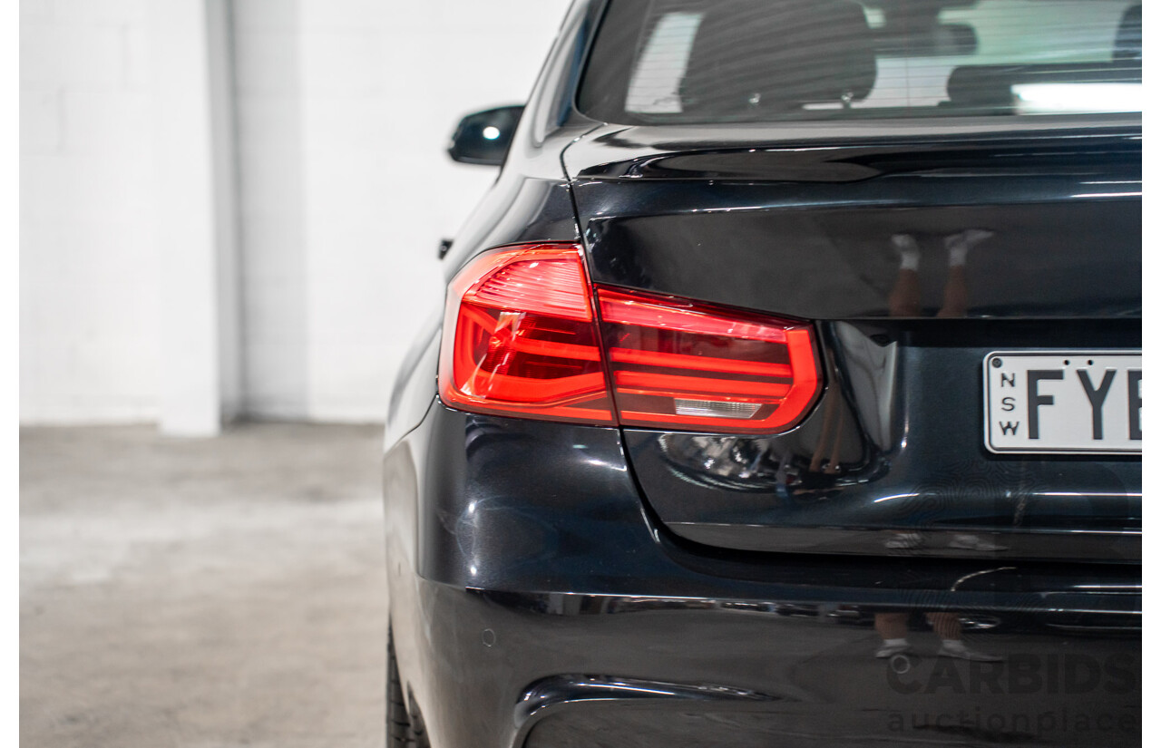 06/2017 BMW 330i M-Sport F30 LCI MY18 4D Sedan Black Sapphire Metallic Turbo 2.0L
